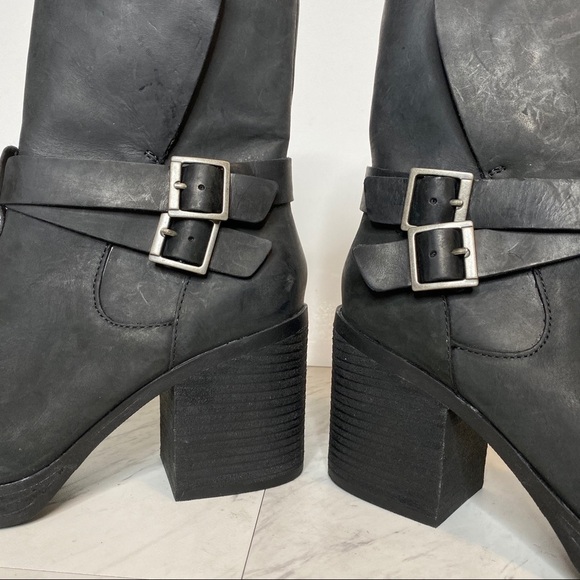 New! Korks Meegan Mid Shaft Black Leather Boot 9.5 - Picture 7 of 14